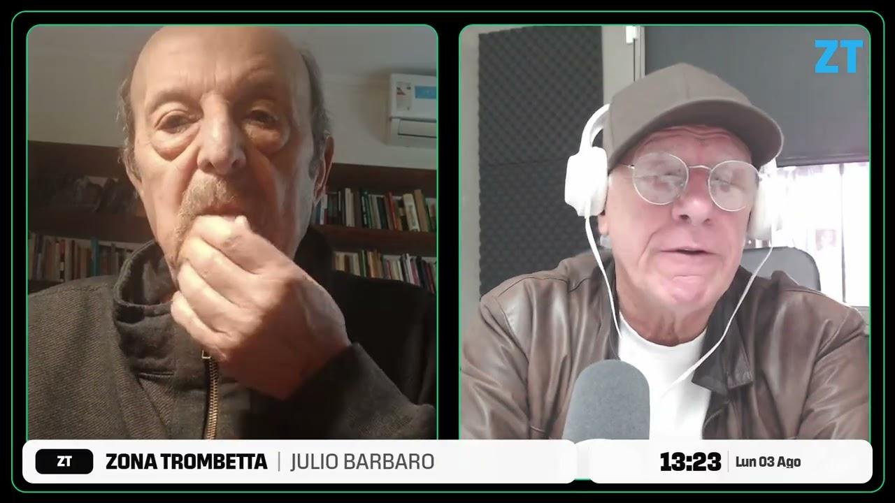 Julio Bárbaro hablando en entrevista