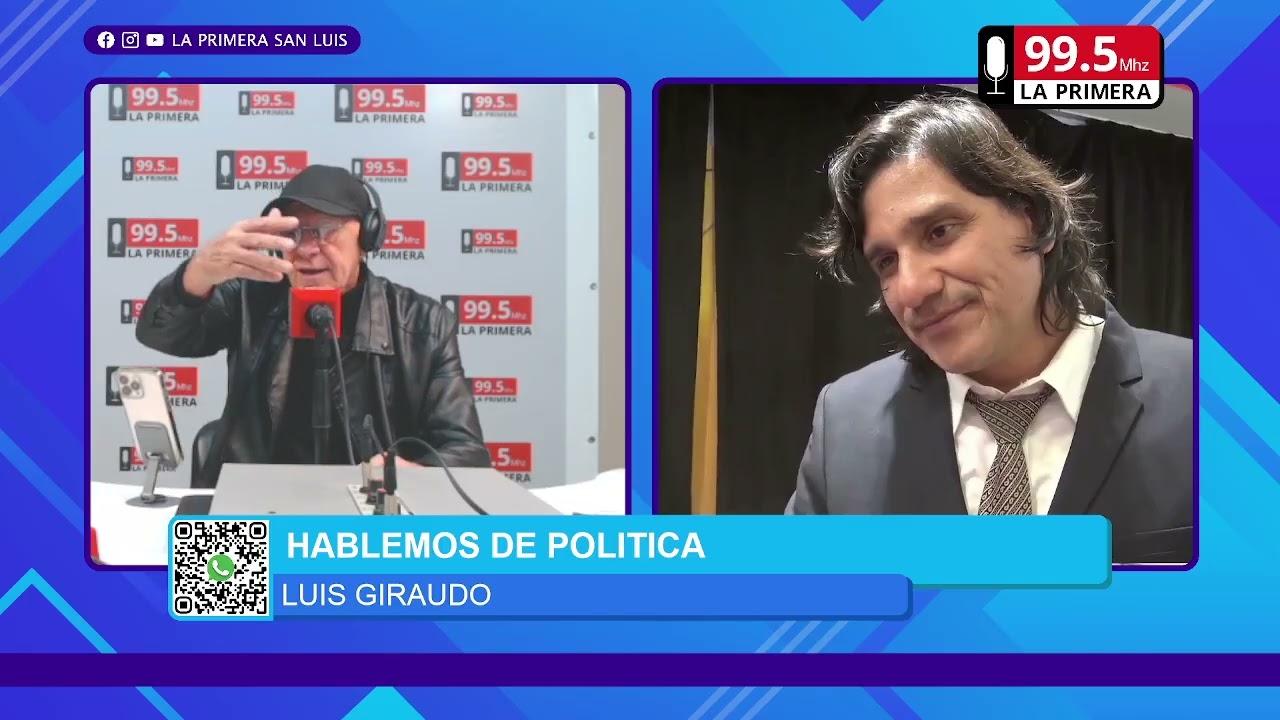 El ministro Luis Giraudo dialogando en directo por streaming con Alberto Trombetta sobre las políticas de discapacidad en San Luis.
