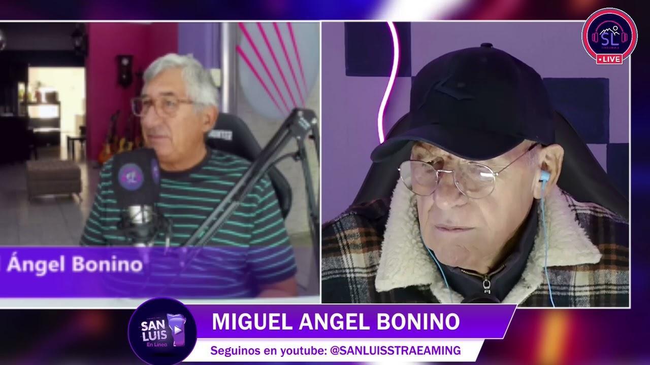 Miguel Ángel Bonino, dirigente radical de Villa Mercedes, durante su explosiva entrevista con Alberto Trombetta.