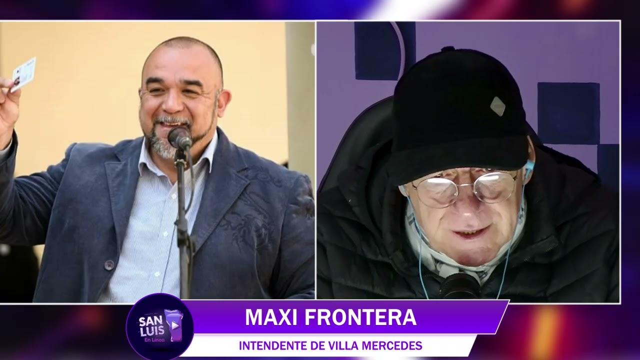 El intendente de Villa Mercedes, Maxi Frontera, analizando los consensos logrados tras su asunción en el MUP en diálogo con Alberto Trombetta.