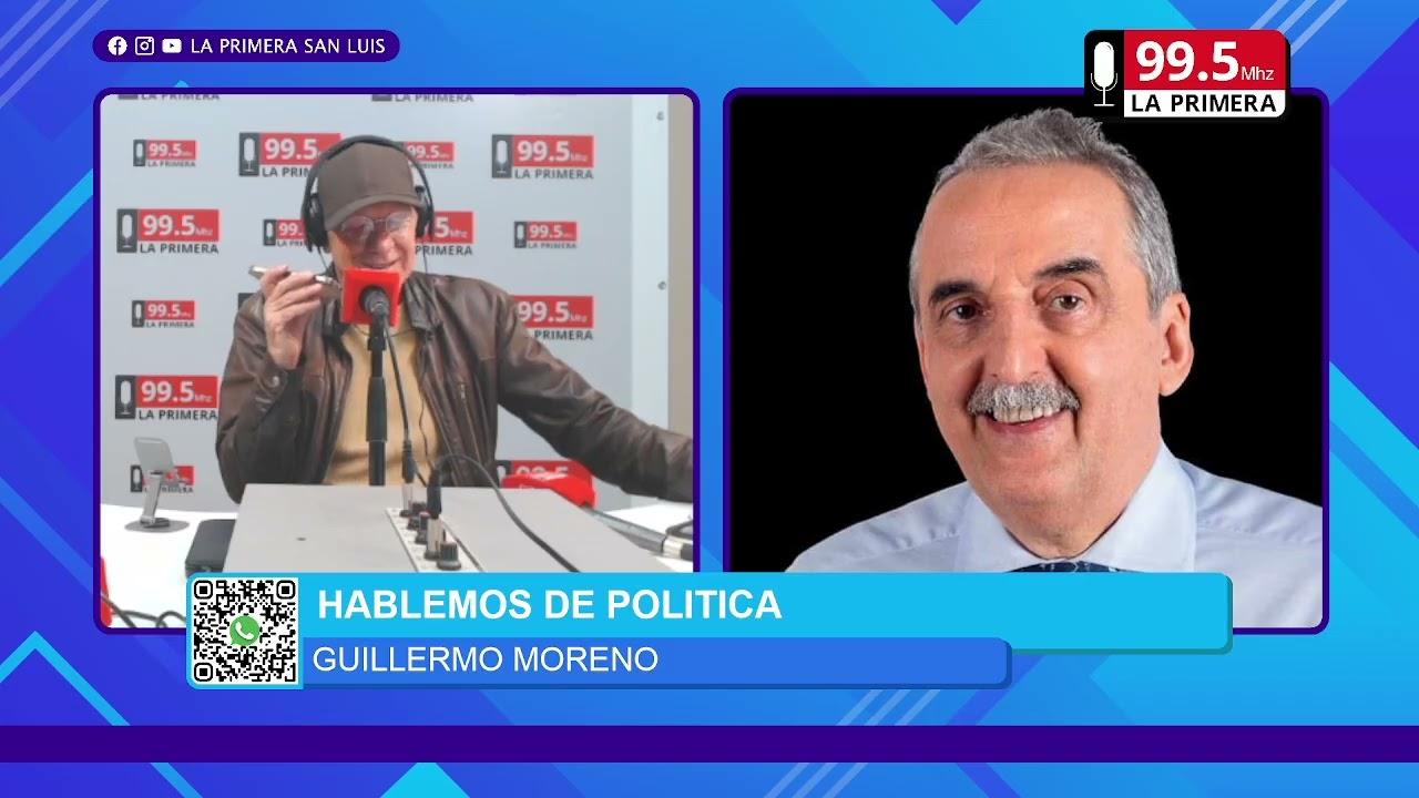 Guillermo Moreno analizando el fin del programa libertario en diálogo por streaming con Alberto Trombetta en Hablemos de Política.