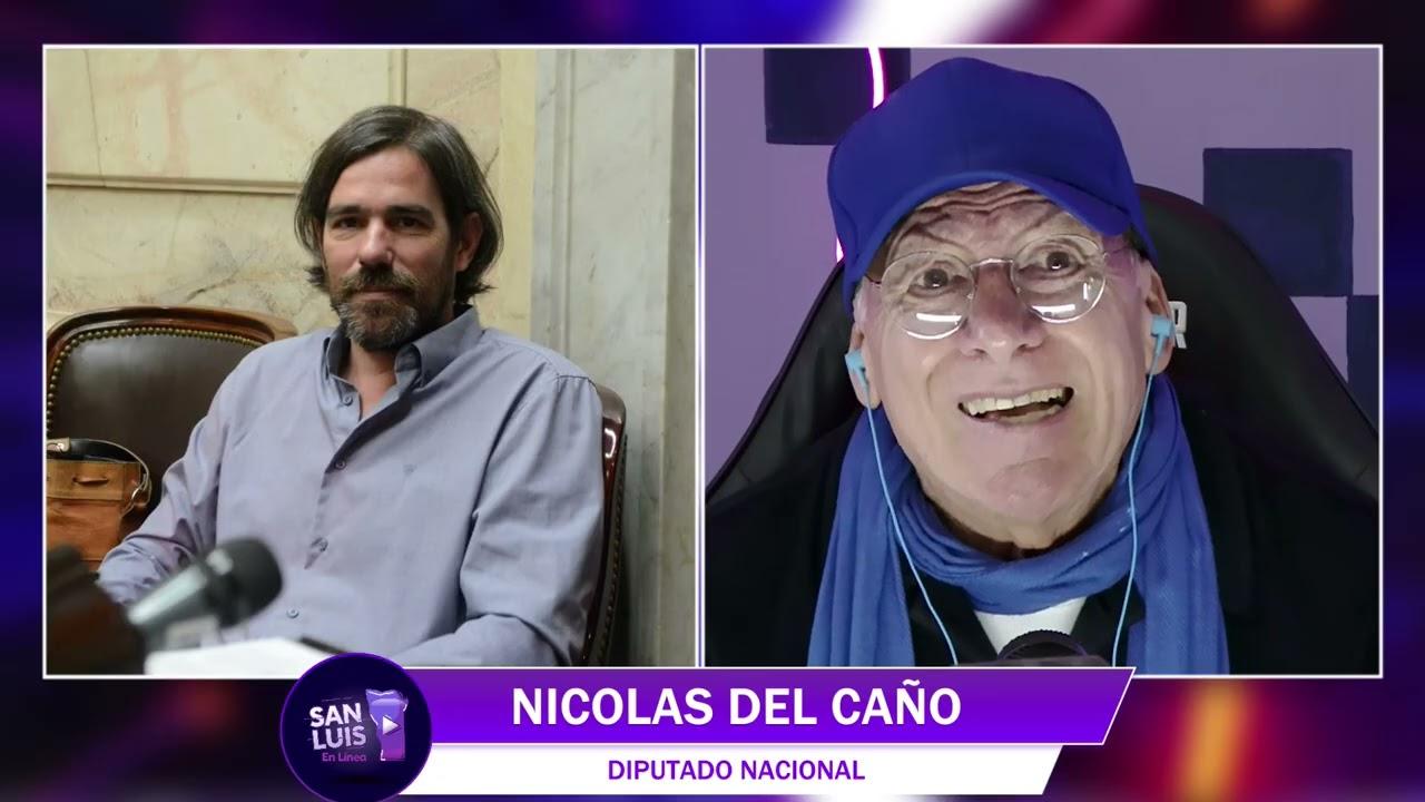 Nicolás del Caño durante la entrevista con Alberto Trombetta criticando el plan económico.