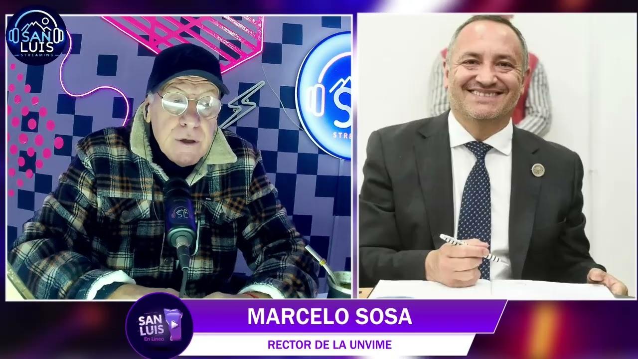 Marcelo Sosa, rector de la UNViME, analizando la crisis universitaria