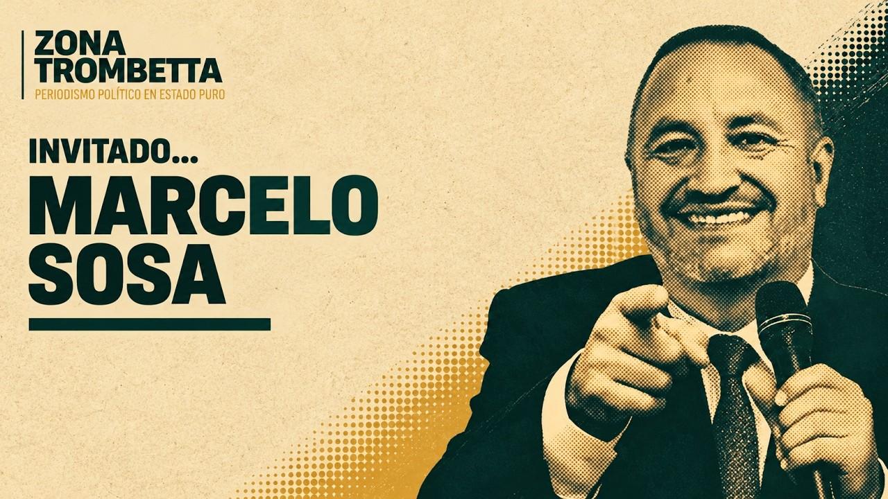 Marcelo Sosa, rector de la UNViMe, durante la entrevista radial y de streaming con el programa Zona Trombetta.