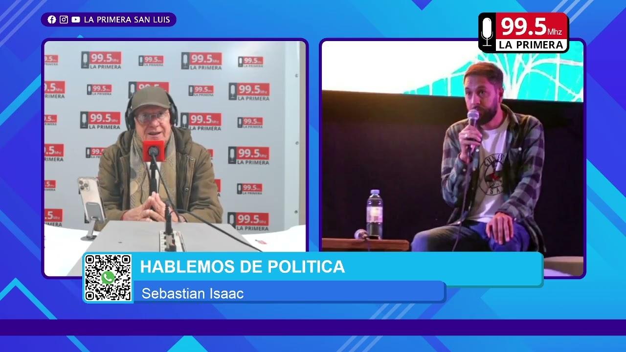 El director de Justa TV Sebastián Isaac analizando el impacto de la inteligencia artificial y la encíclica papal junto al periodista Alberto Trombetta.