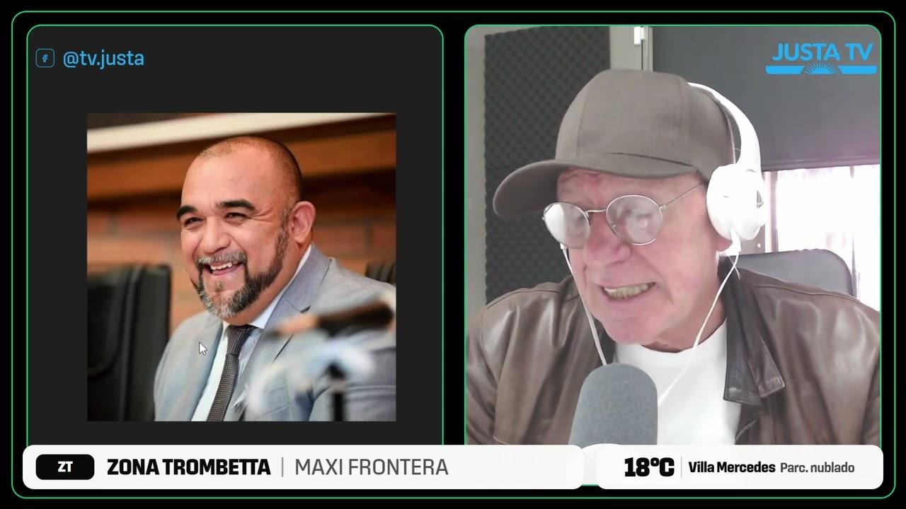 Maximiliano Frontera dialogando con Alberto y Sebastián