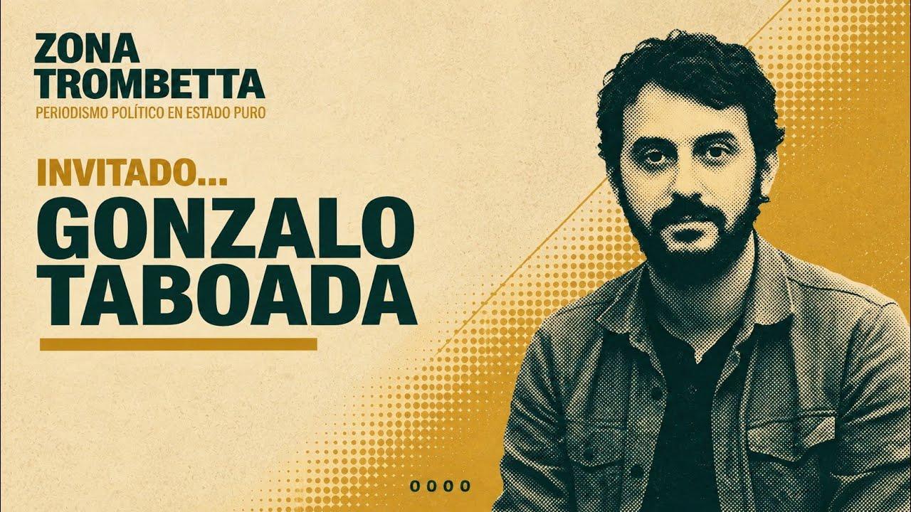 El consultor político Gonzalo Taboada brindando una entrevista en Justa TV.