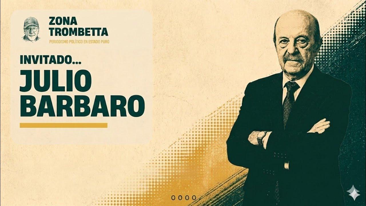 Julio Bárbaro analizando la realidad política durante la entrevista