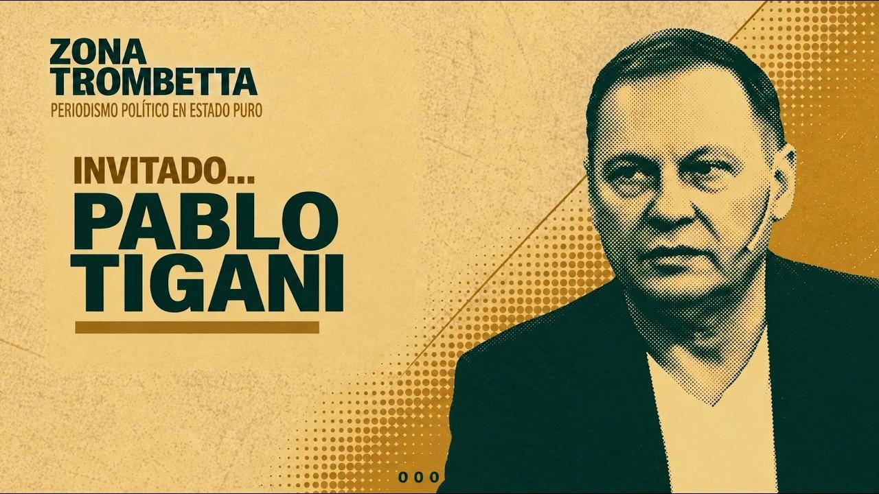 Pablo Tigani dialogando con Alberto Trombetta y Sebastián Isaac.