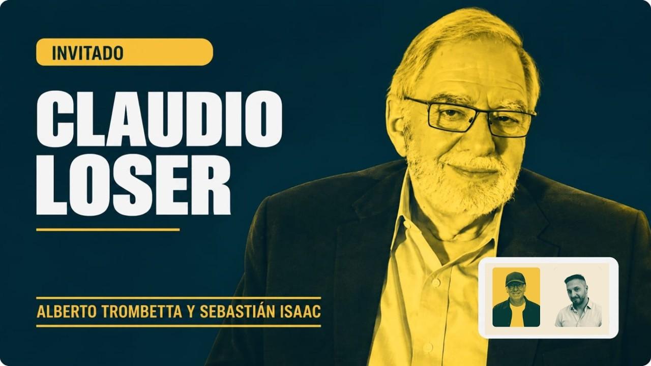 Claudio Loser analizando la economía argentina en una entrevista virtual.