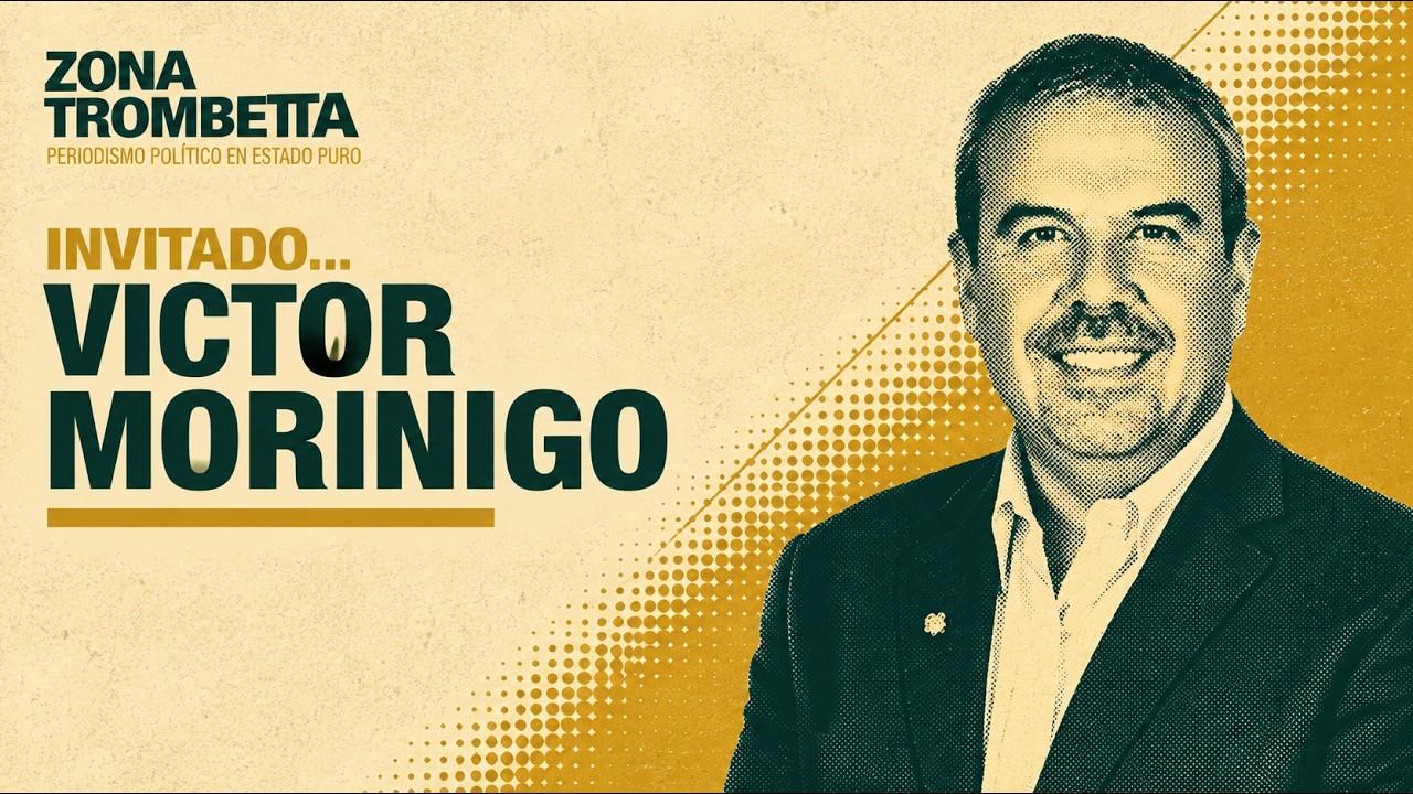Víctor Moriñigo, figura radical de San Luis, durante una entrevista en vivo.