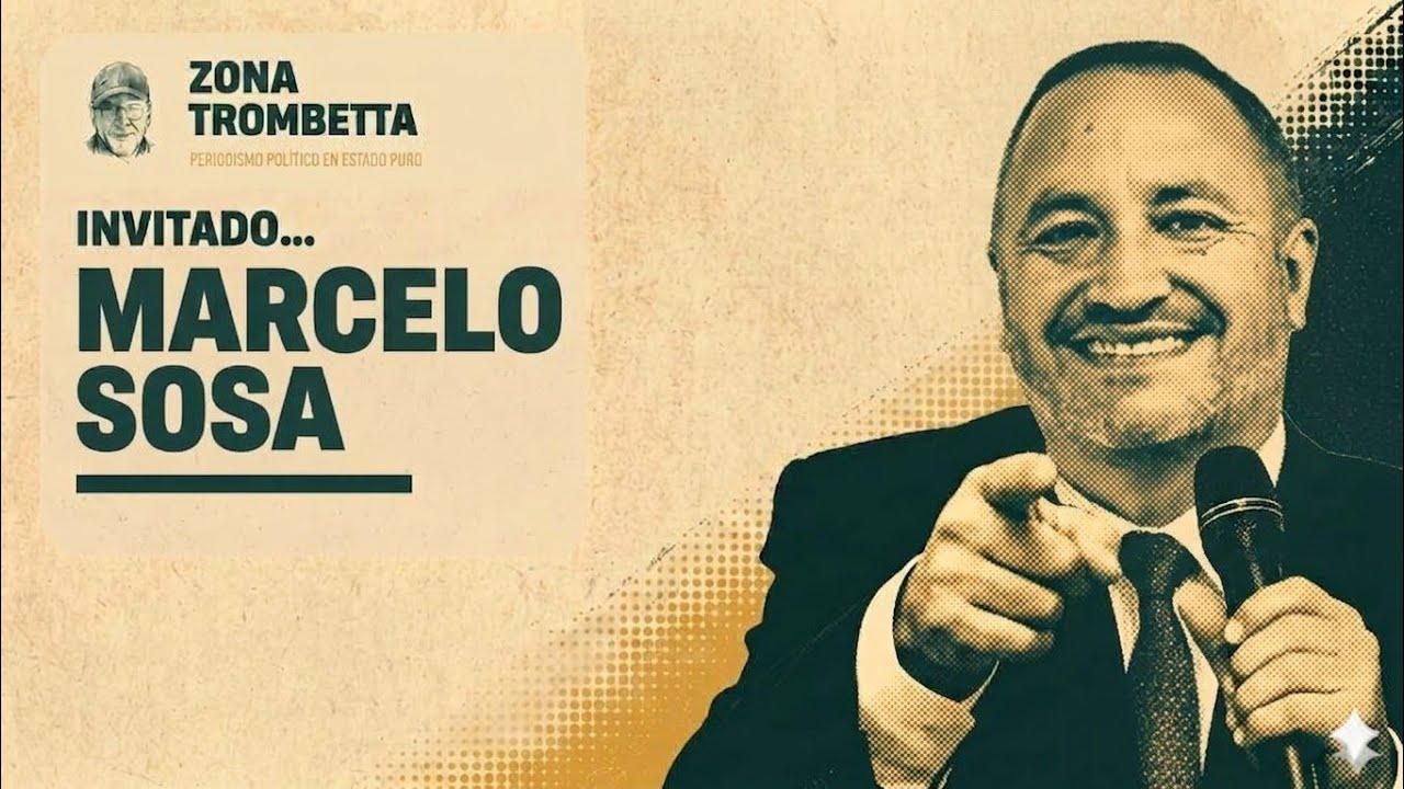 Marcelo Sosa, rector de la UNViMe, durante la entrevista periodística.