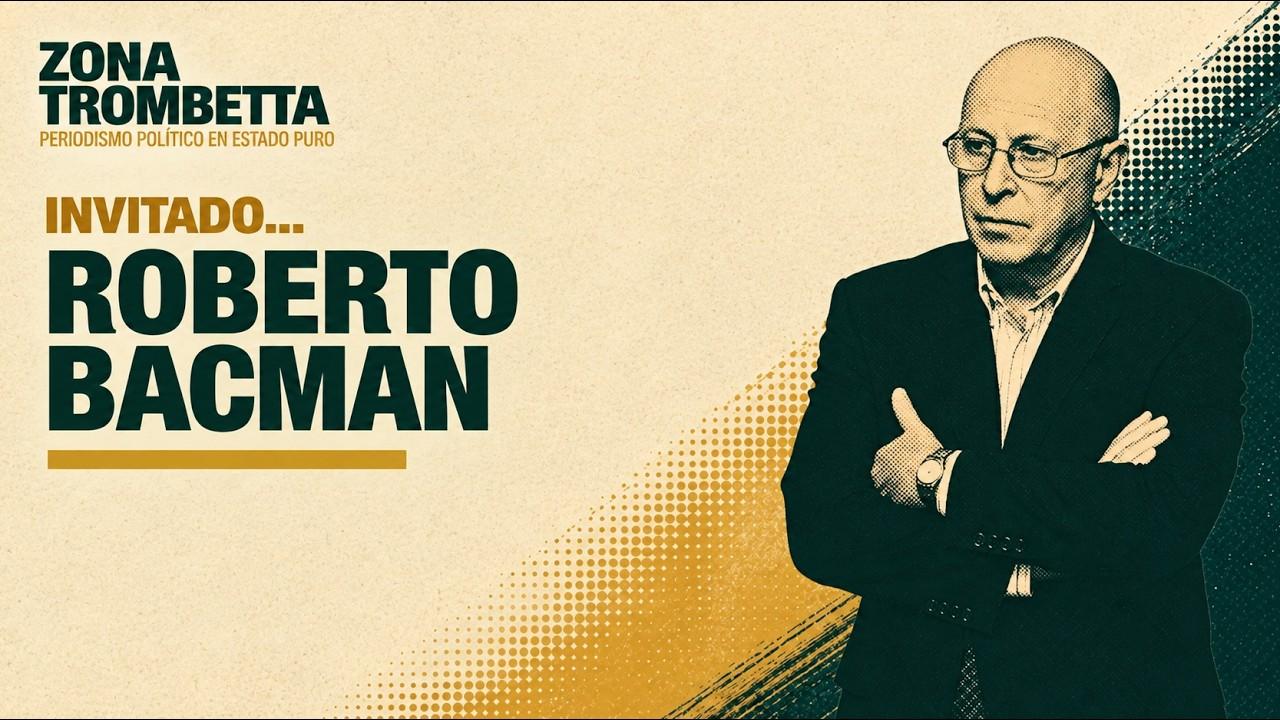 El encuestador político Roberto Bacman siendo entrevistado por videollamada.