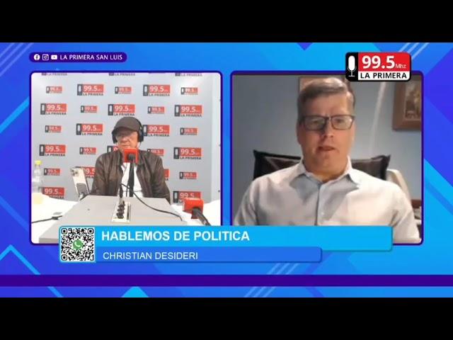Cristian Desideri analizando el rumbo político y económico del país.