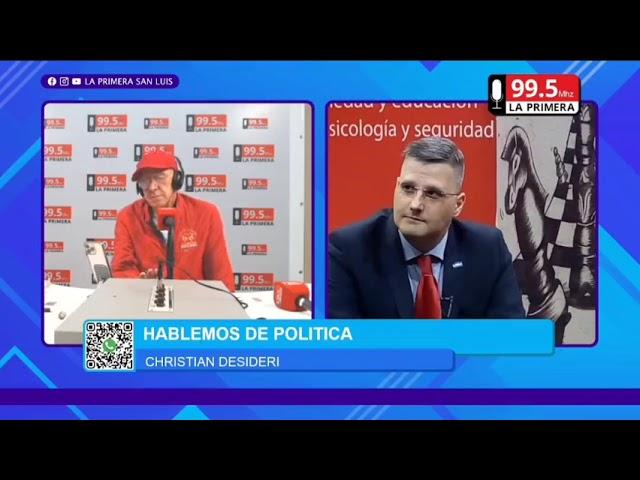 Cristian Desideri entrevistado por Alberto Trombetta sobre política y actualidad.