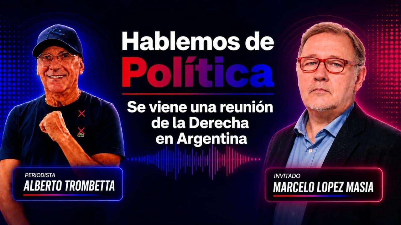 El analista político durante la entrevista en Hablemos de Política.