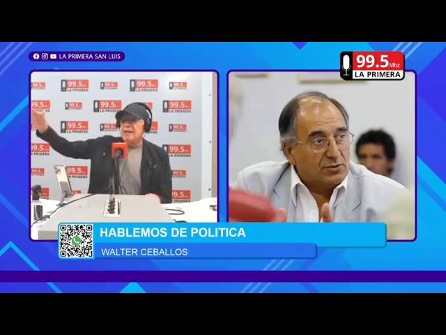 Walter Ceballos durante la entrevista con Alberto Trombetta en Hablemos de Política