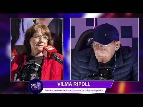 Vilma Ripoll con Trombetta: "Los femicidas están amparados por el poder"