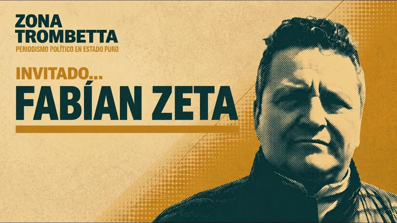 Fabián Zeta brindando declaraciones en entrevista.