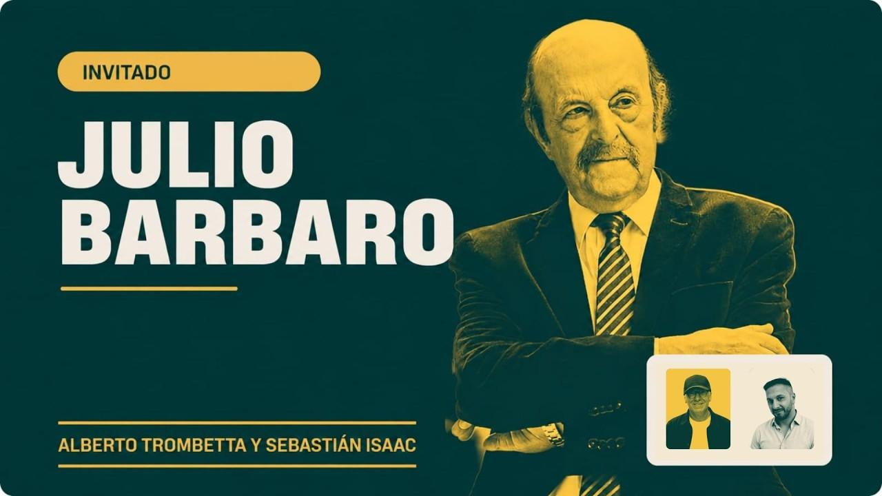 Julio Bárbaro hablando de manera incisiva durante una entrevista.